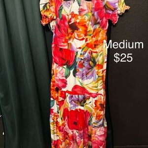 Floral Multicolor Maxi Dress